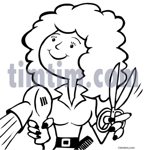 Раскраска парикмахер