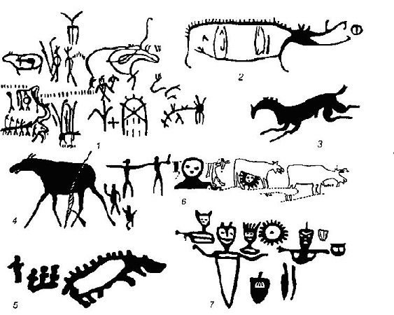 Петроглифы Алтая Графика