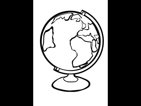 Рисование Глобус и дети