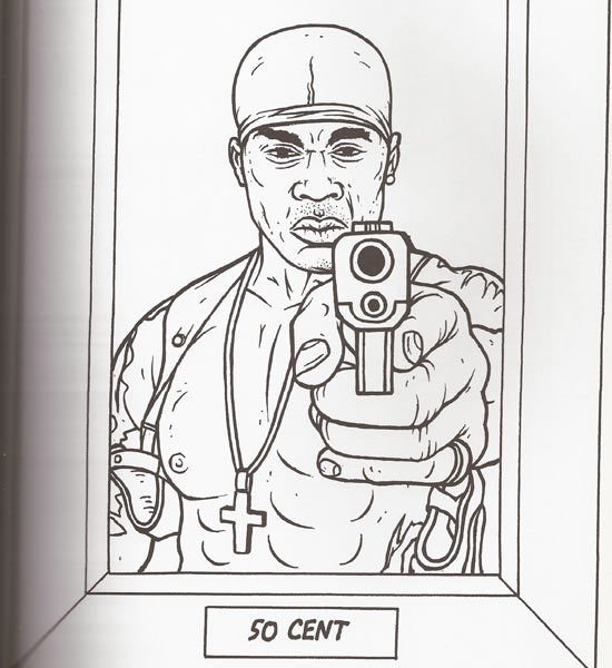 Раскраска бандит