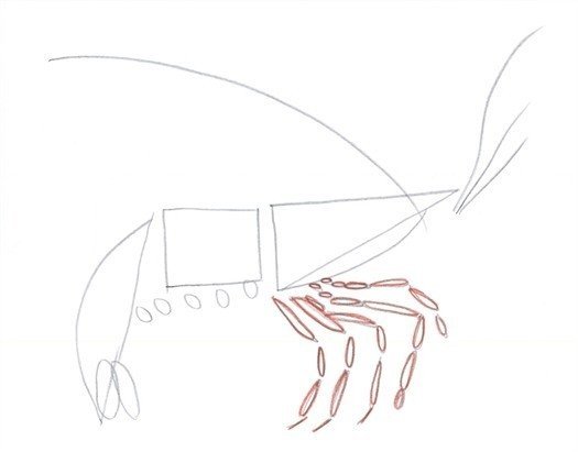 Значок креветка