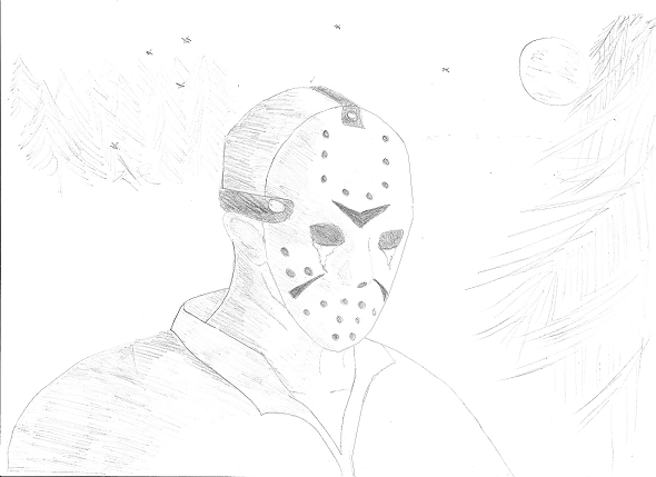 Джейсон Вурхис рисунок