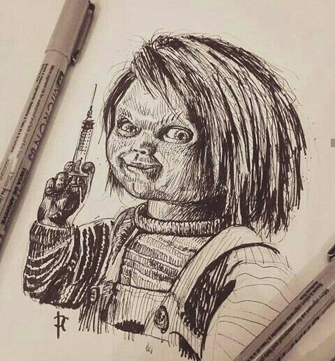 Зарисовка куклы