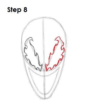 Веном нарисовать легко и быстро