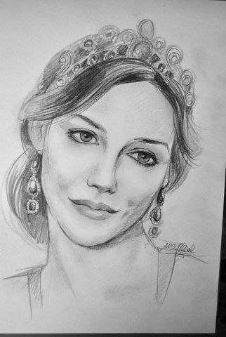 Хюррем Султан карандашом