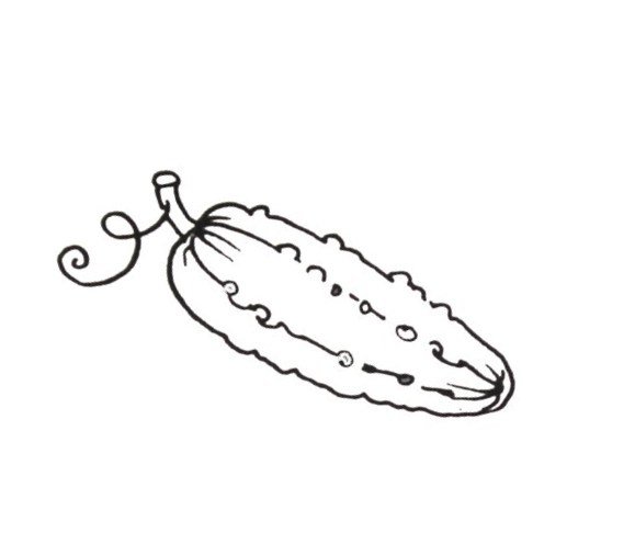 Огурец раскраска для детей