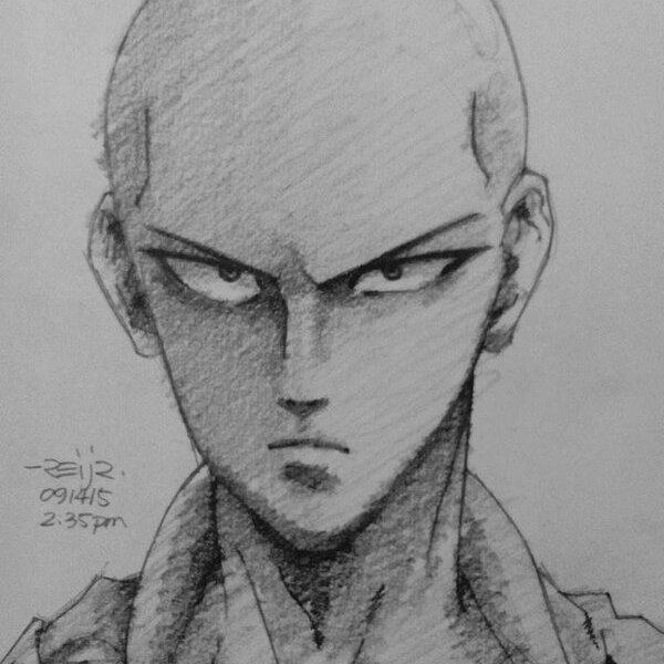 Прорисованы Сайтама аниме