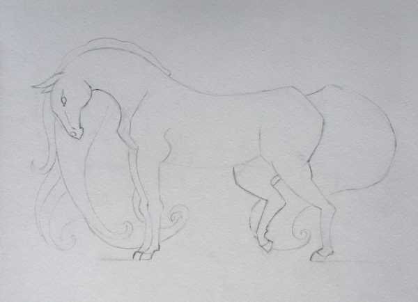 Анималистический рисунок легкий