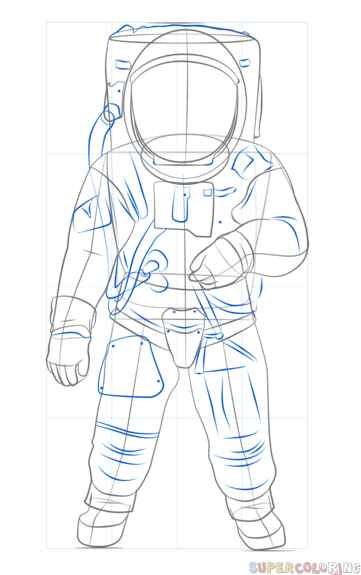 Скафандр карандашом