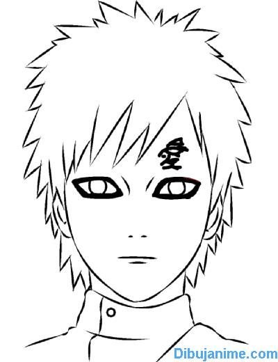 Гарра раскраска Наруто