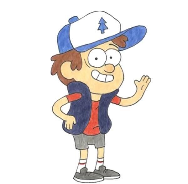 Гравити Фолз срисовка Диппера