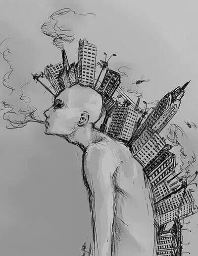 Сюрреализм карандашом контурный рисунок легкие