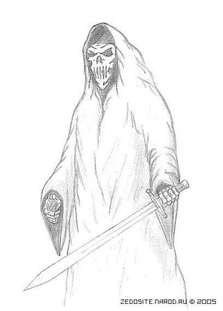 Рисунки нечисти карандашом