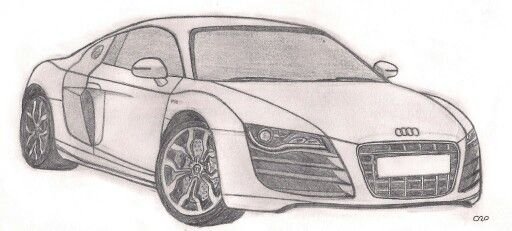 Audi r8 draw
