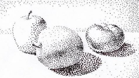 Техника пуантель в графике