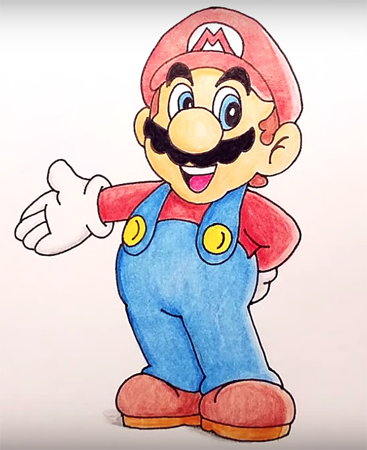 Нарисовать Марио