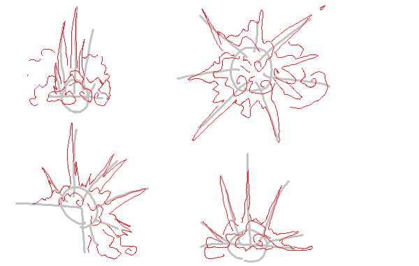 Как рисовать взрыв