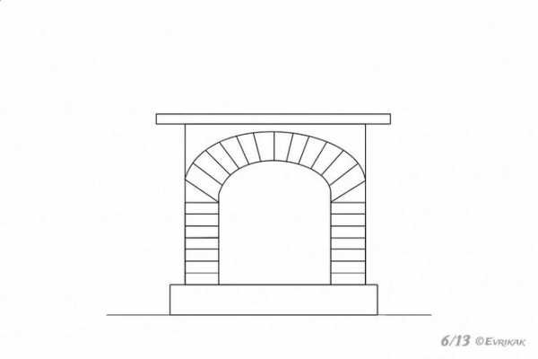 Камин рисунок карандашом