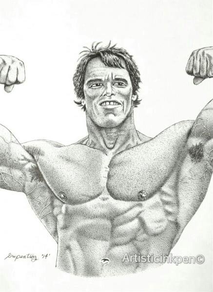 Арнольд Шварценеггер эскиз