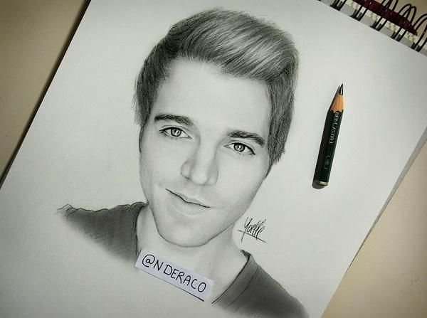 Портрет ЮТУБЕРА карандашом