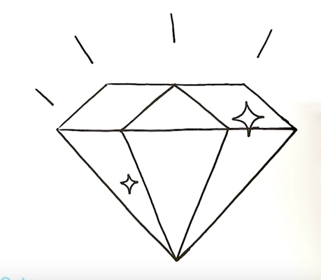 Кристаллы карандашом для начинающих