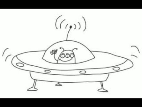 Летающая тарелка для срисовки