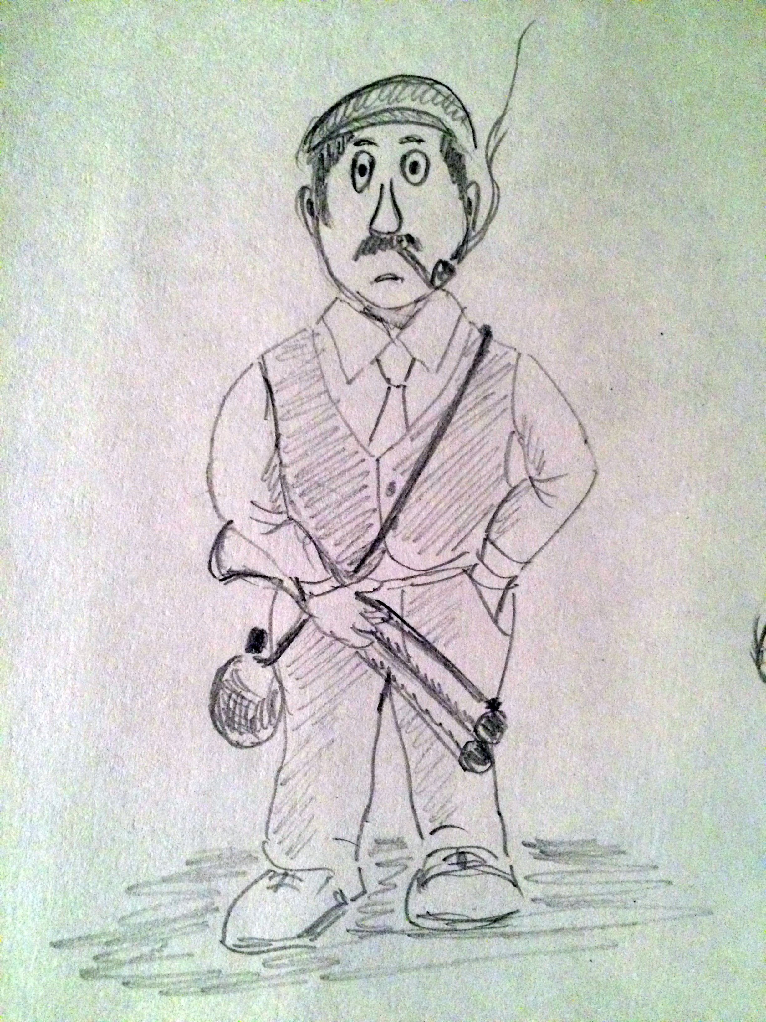 Рисунок Тараса бульбы карандашом