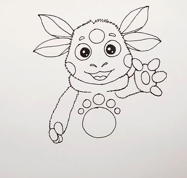 Лунтик рисунок карандашом для срисовки