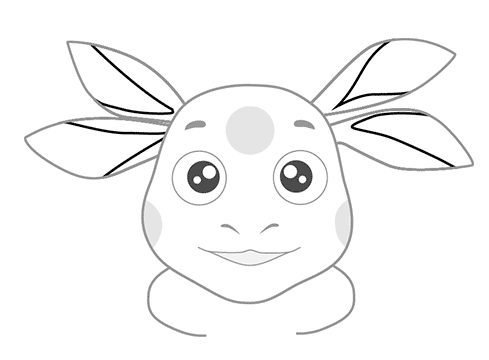 Рисунки для срисовки Лунтик