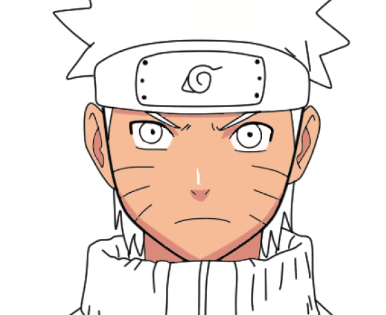 Поэтапное рисование Наруто
