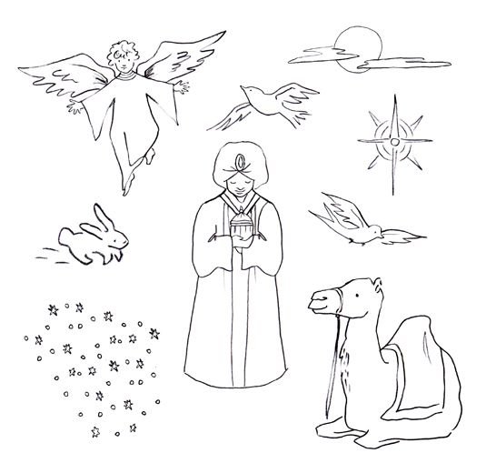 Эскиз вертепа