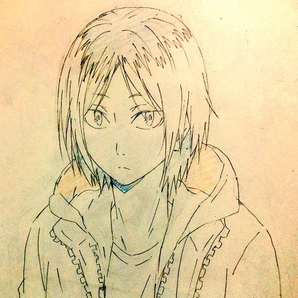 Кенма Козуме карандашом