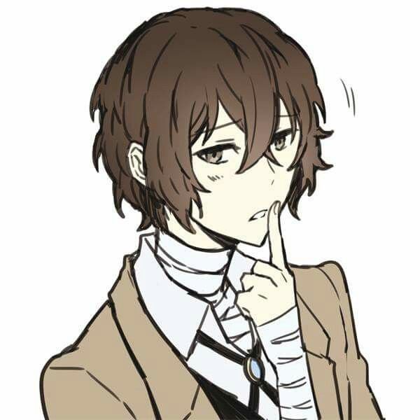 Дадзай Осаму рисунок