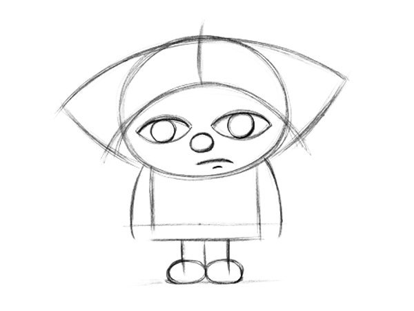 Домовенок Кузька Александрова раскраска