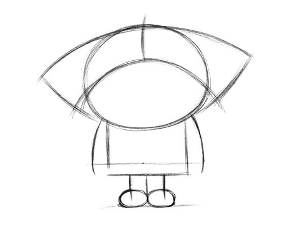 Домовой раскраска