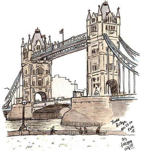 Тауэрский мост скетч Лондон