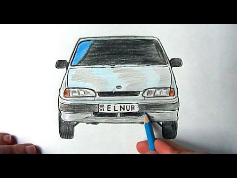 ВАЗ 2115 нарисованная спереди