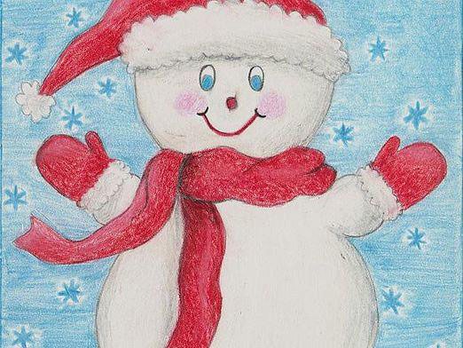 Рисунок на тему новый год легко