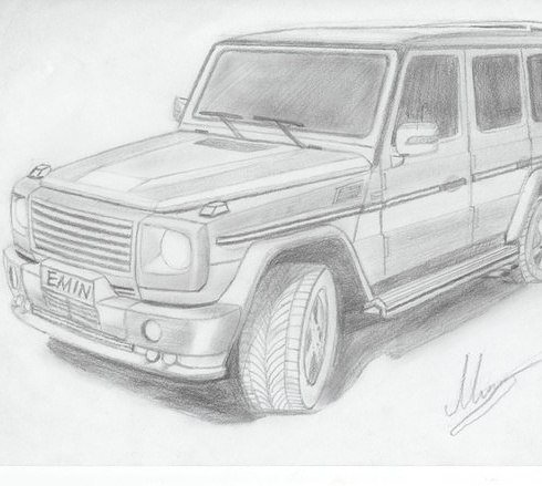 Раскраска Мерседес Бенц g63