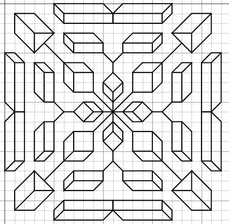 Рисование по клеточкам узоры