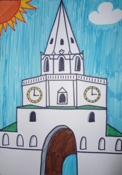 Достопримечательности Казани рисунки детей