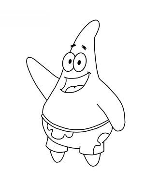 Нарисовать Патрика карандашом