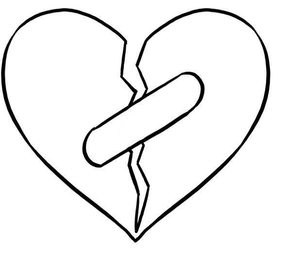 Сердце карандашом