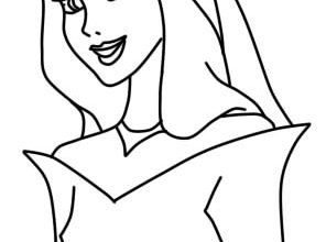 Рисунок для срисовки красавица