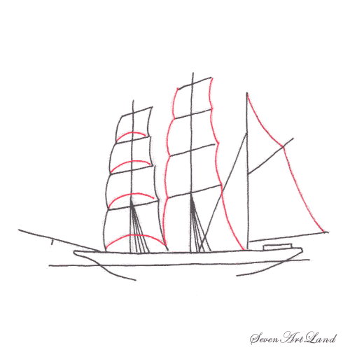 Паруса рисунок для 3 класса