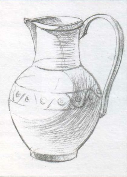 Кувшин карандашом