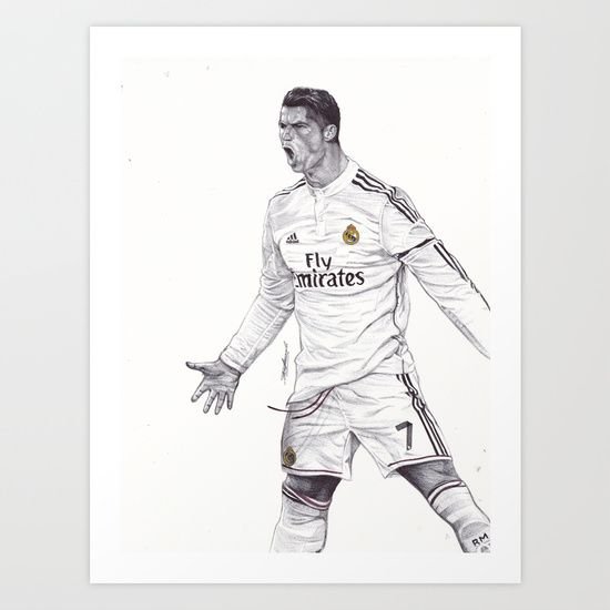 Рисунок футболиста карандашом легкий