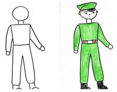 Рисование солдат