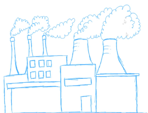 Завод рисунок