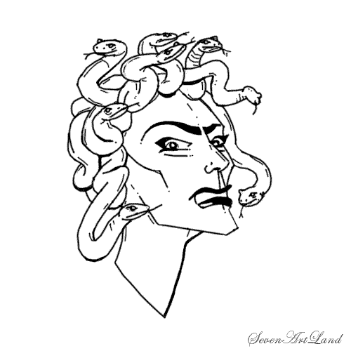 Медуза Горгона для детей